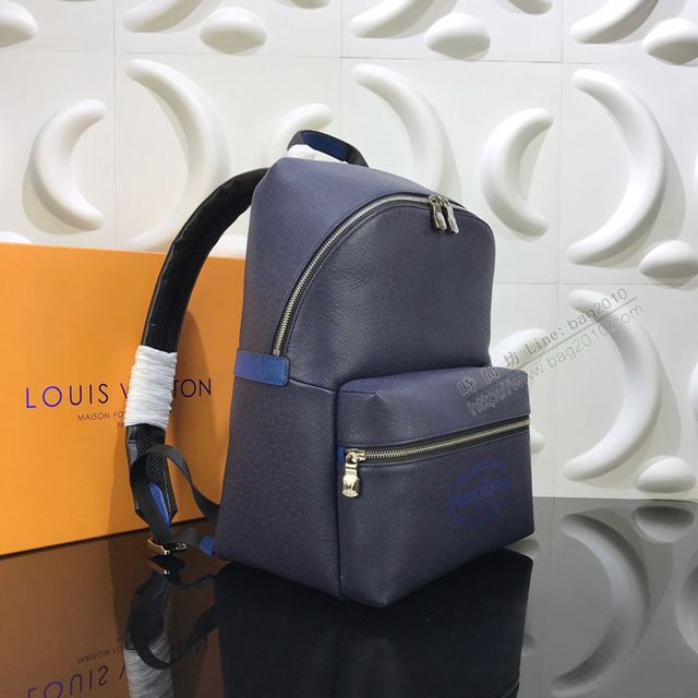 LV包 LV雙肩包 M30359 Discovery雙肩包 海軍藍Taga牛皮 LV男士後背包  ydh3307